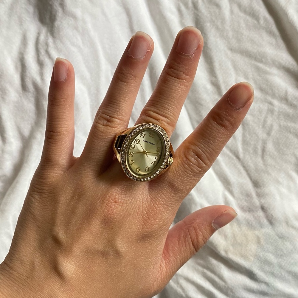 Classy Chic Luxury **Ring Watch** Working - image 2